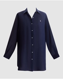 Polo Ralph Lauren - Organic Cotton & Linen Oversized Beach Shirt