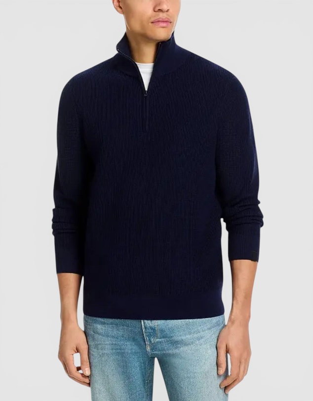 rag & bone - Joel Merino Half Zip Sweater