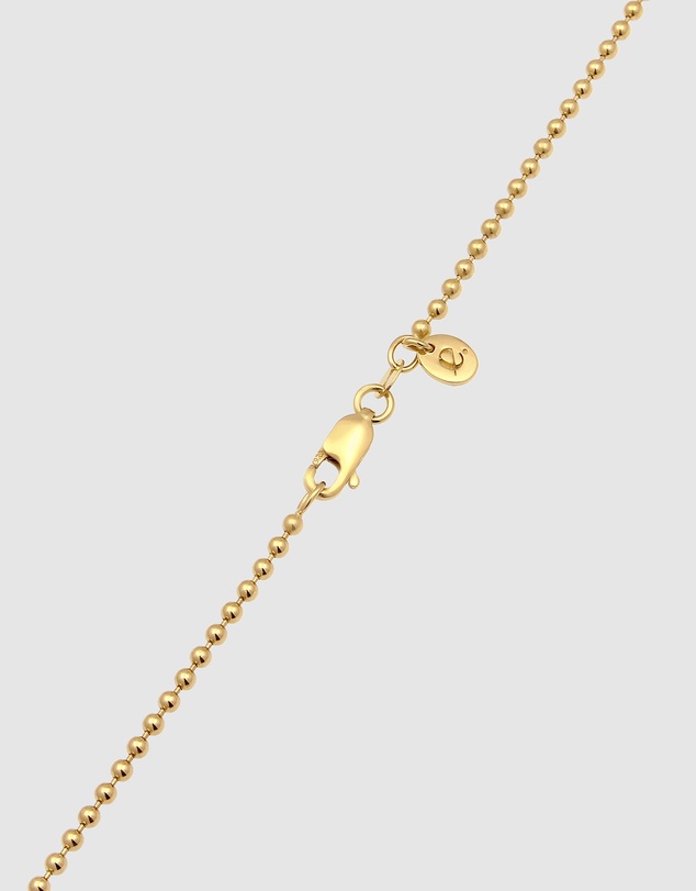 Elli Jewelry - Necklace Crystal Ball 925 Sterling Silver Gold-Plated