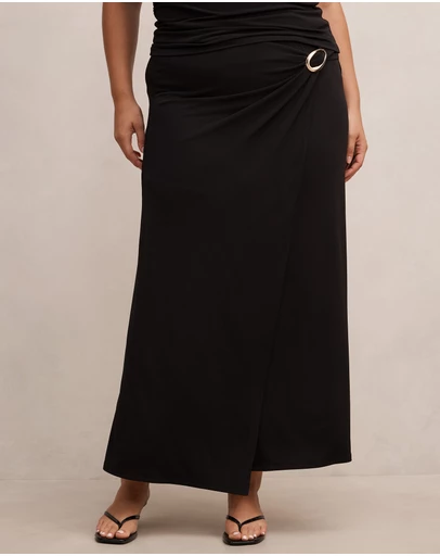 Forever New Curve - Sofia Curve Hardware Wrap Skirt
