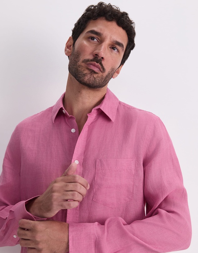 Sportscraft - Linen Long Sleeve Delave Shirt