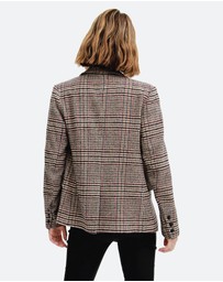 Belle & Bloom - Piccadilly Wool Blend Plaid Blazer