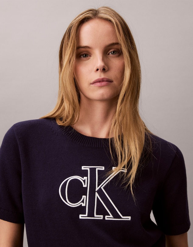 Calvin Klein Jeans - Monogram Cropped Jumper