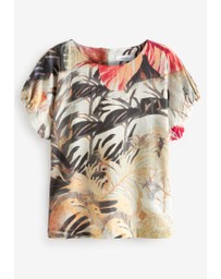 NEXT - Gathered Short Sleeve Textured Boxy T-Shirt