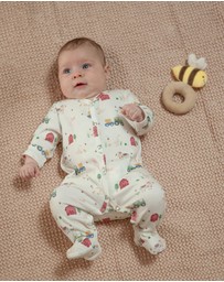 Little Stuff - Farm Friends Romper & Rattle