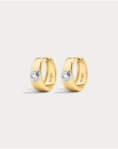Luv Aj - The Luna Bezel Hoops