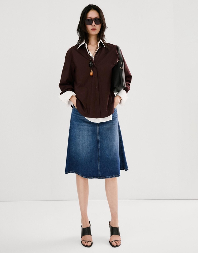 M.N.G - Midi Denim Skirt