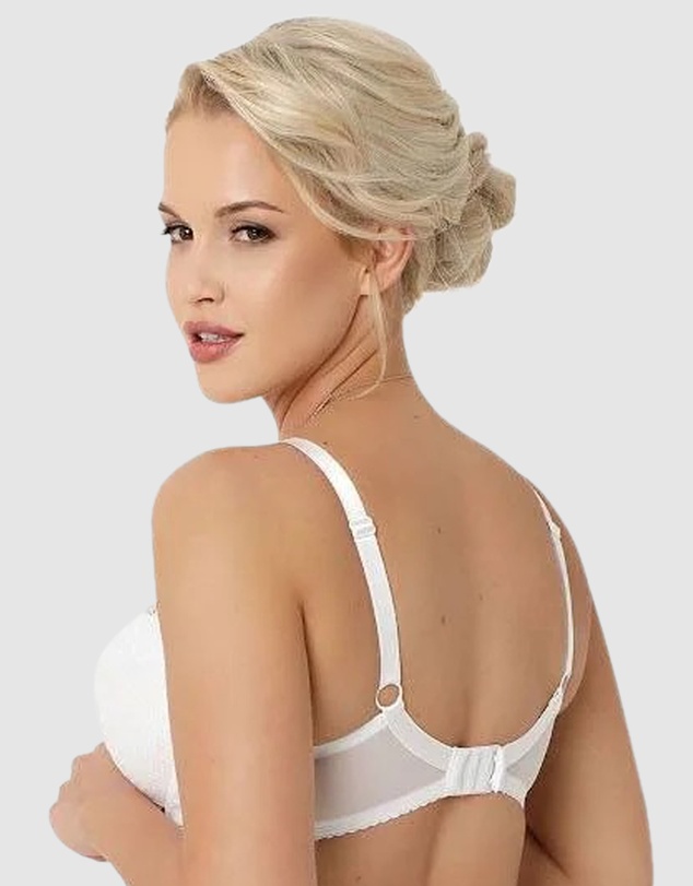 Nessa - Abbi Wired Padded Large Cup Bra with Lace