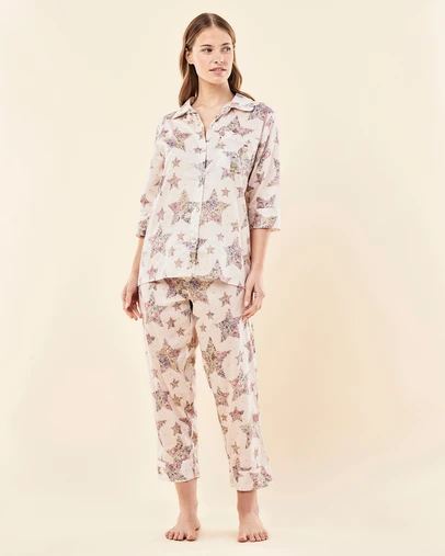 Papinelle - Floral Star Crop PJ Set