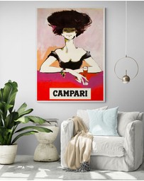 Inka Arthouse - Campari Woman Art Print