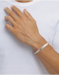 Kuzzoi - ICONIC EXCLUSIVE - Bracelet Men Bangle Handmade in 925 Sterling Silver