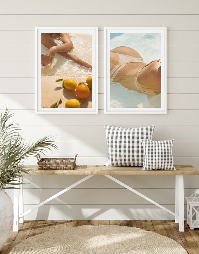 Olive et Oriel - Pool Time IV Art Print