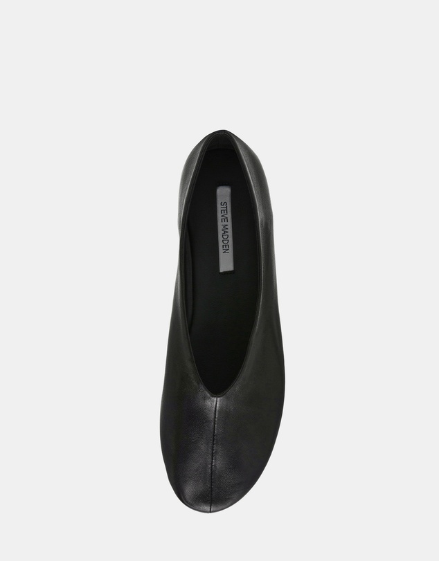 Steve Madden - Cyntra Black Leather Flats