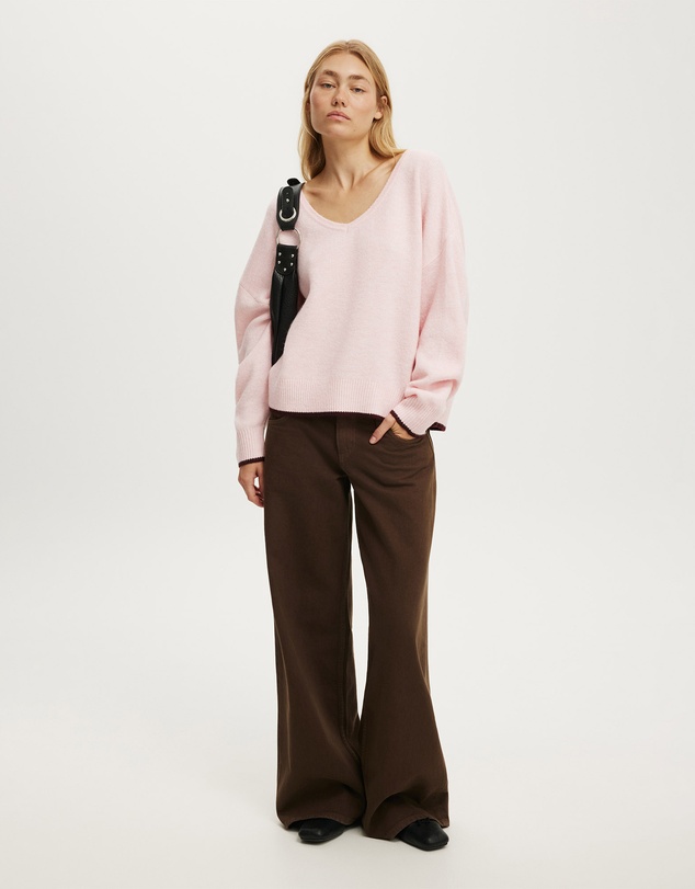 Cotton On - Softest Luxe Slouchy V Knit