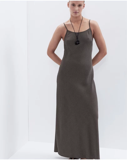 UNISON - Spot Slip Dress