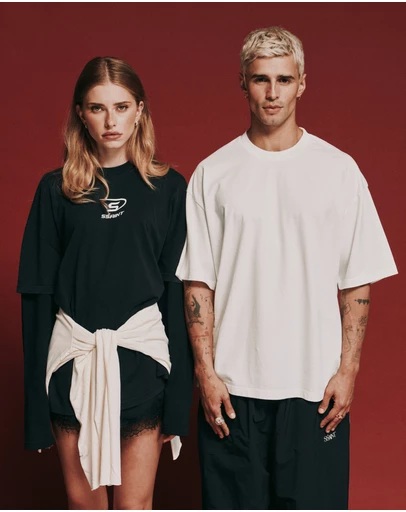SSAINT - The Legacy Tee - Washed White/Tonal Logo