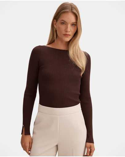 Forever New - Alaia Knitted Rib Top