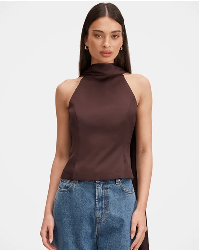 Forever New - Millie High Neck Cape Top
