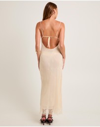 Alice In The Eve - Blair Lace Tie Back Maxi Dress