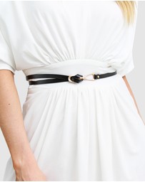 Belle & Bloom - London Mood Leather Tie Belt