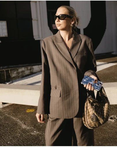 Minima Esenciales - Lior Wool Pinstripe Blazer