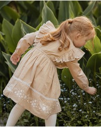 Bebe by Minihaha - Winnie Embroidered Gingham Dress - Kids