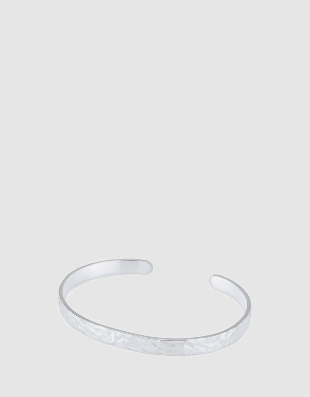 Kuzzoi - ICONIC EXCLUSIVE - Hammered Cuff Bracelet in 925 Sterling Silver