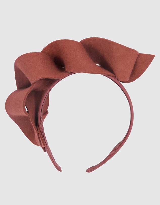 Max Alexander - Felt Rust Spiral Fascinator