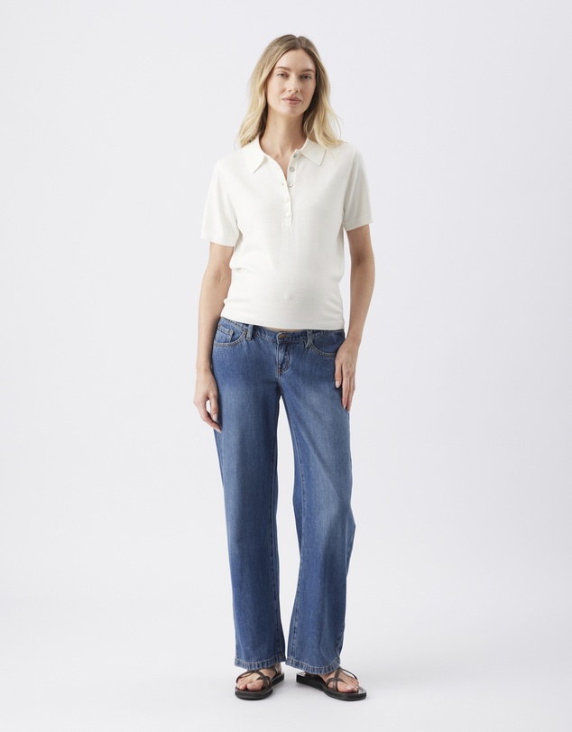 Ripe Maternity - Naomi Polo Nursing Knit