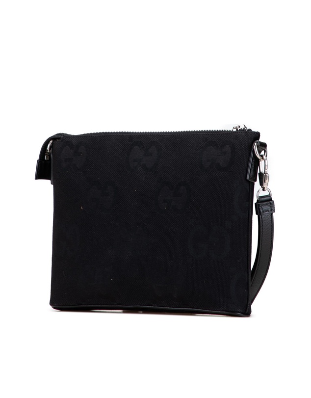 Pre-Loved by Azura Reborn - Pre-Loved Jumbo GG Canvas Clutch on Strap