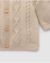 Purebaby - Cable Cardigan -Kids-Babies