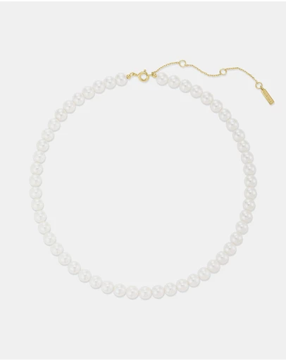 Ania Haie - Gold Classic Shell Pearl Beaded Necklace