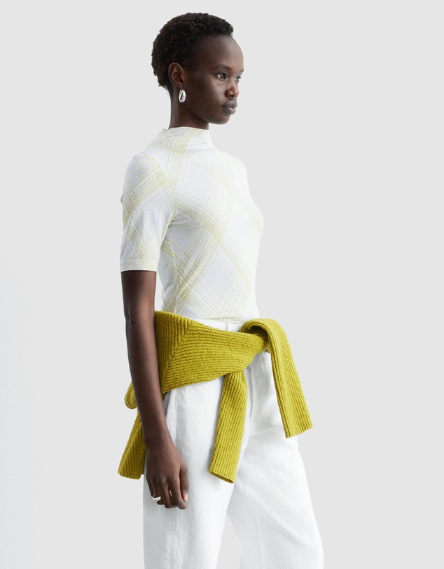 & Other Stories - Short-Sleeve Mock-Neck Top