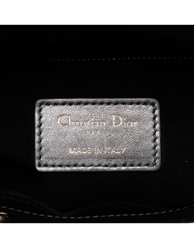 Pre-Loved by Azura Reborn - Pre-Loved Small Metallic Lambskin Cannage My ABCDior Lady Dior