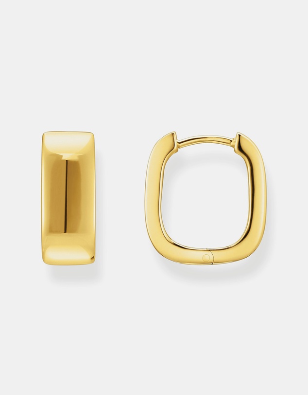 THOMAS SABO - Hoop earrings in angular shape Medium