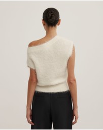 Witchery - Asymmetric Fluffy Top