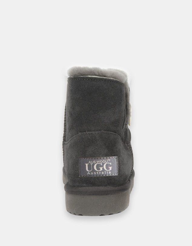 AusWooli Ugg Boots - Cabarita Short Sheepskin Wool Button Boots