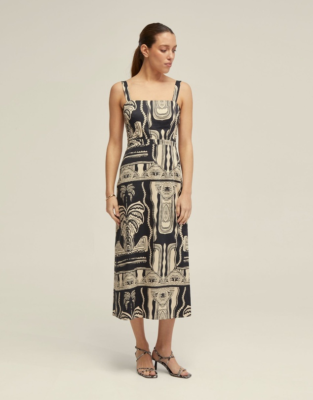 Oxford - Margot Printed Dress