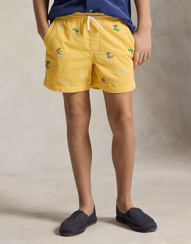 Polo Ralph Lauren - Polo Prepster Embroidered Corduroy Shorts - Teens