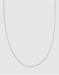 Kuzzoi - ICONIC EXCLUSIVE - Necklace Men Solid Basic Modern in 925 Sterling Silver
