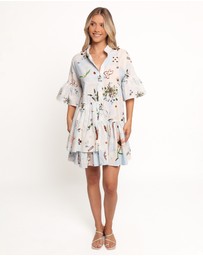 Petal & Pup - Marguerite Mini Dress - Blue Floral