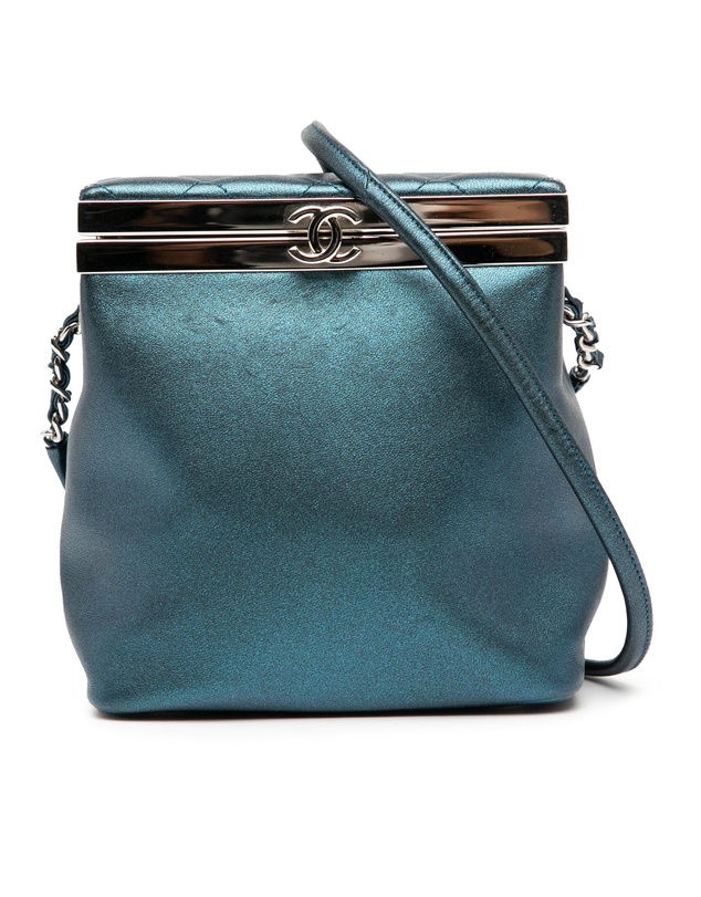 Pre-Loved by Azura Reborn - Pre-Loved CC Metallic Calfskin Vanity Bag