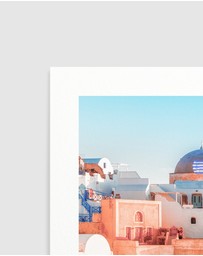 Olive et Oriel - Santorini Sunsets I Art Print