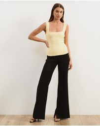 Atmos&Here - Gia Square Neck Knit Top