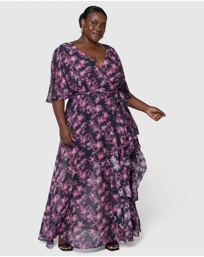 Pink Dusk by Curve Project - Roulette Maxi Dress