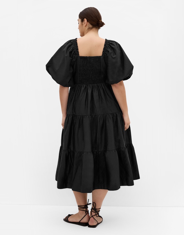 City Chic - Fantasy Puff Sleeve Midi Dress
