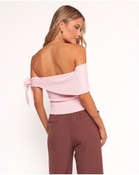 Petal & Pup - Charama Off Shoulder Knit Top - Pink