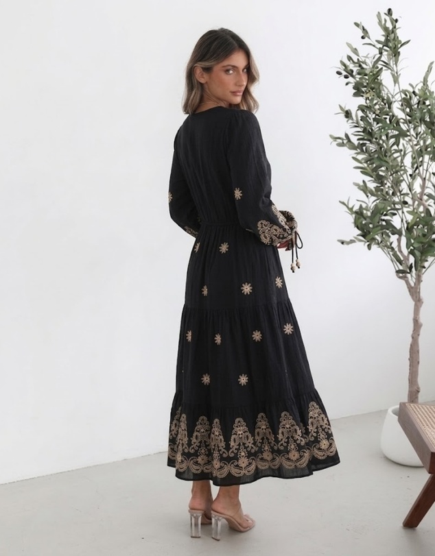 Esther & Co - Zade Dress - Golden Eclipse