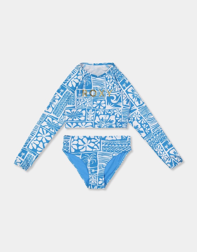 Roxy - Girls 8 to 16 Surfenirs Crop Long Sleeve Rash Vest