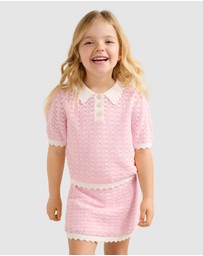 Forever New Girls - Connie Girls Scallop Knitted Top